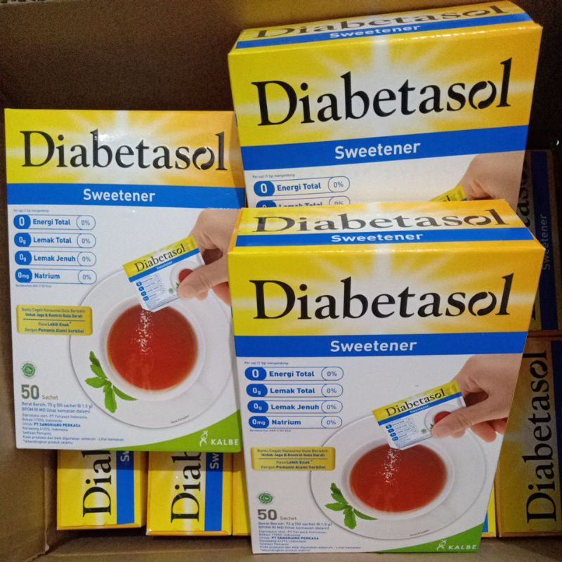 DIABETASOL SWEETENER 25/50 SACHET TERMURAH!!
