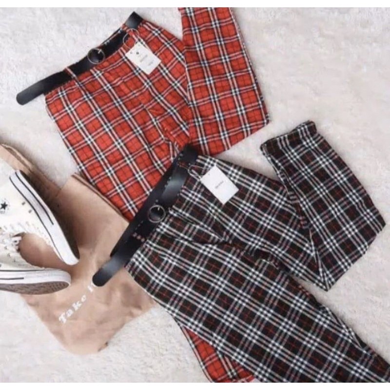 CELANA KOTAK TARTAN BOXY PANTS / PIPPER PANTS / CELANA TARTAN / MARGARET PANTS / CASEY PANTS