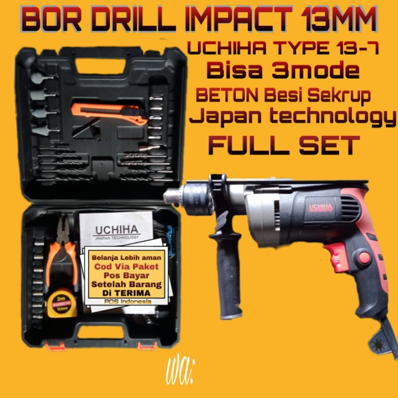 BOR DRILL IMPACT 13MM UCHIHA JAPAN