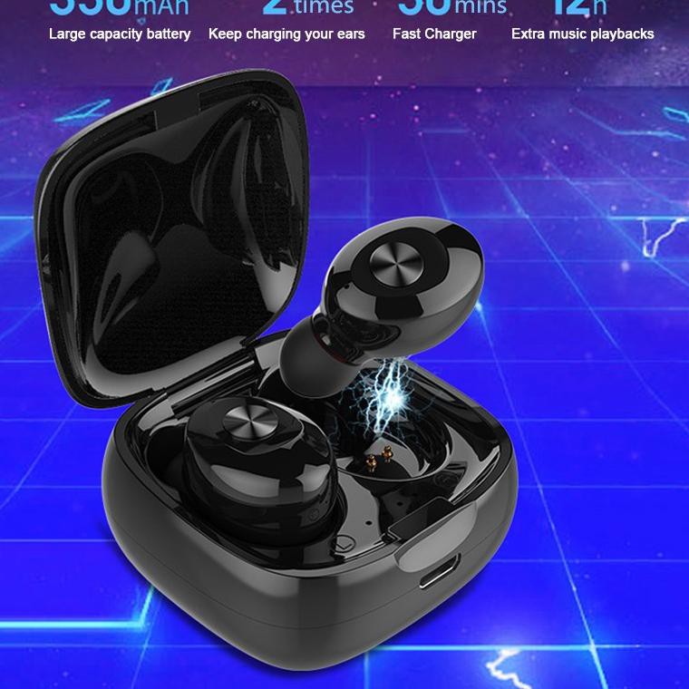 {T10 ANY27} GROTIC Headset Bluetooth Earphone Wireless 5.0 Stereo TWS Mini Earbud XG12 [CODE COR877]