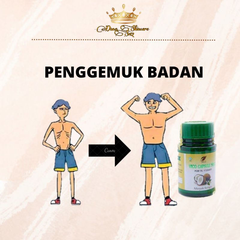 TERAMPUH PENGGEMUK BADAN SR12 / PENGGEMUK HERBAL / VICO KAPSUL SR12 / OBATI MAAG / PENAMBAH NAFSU MA