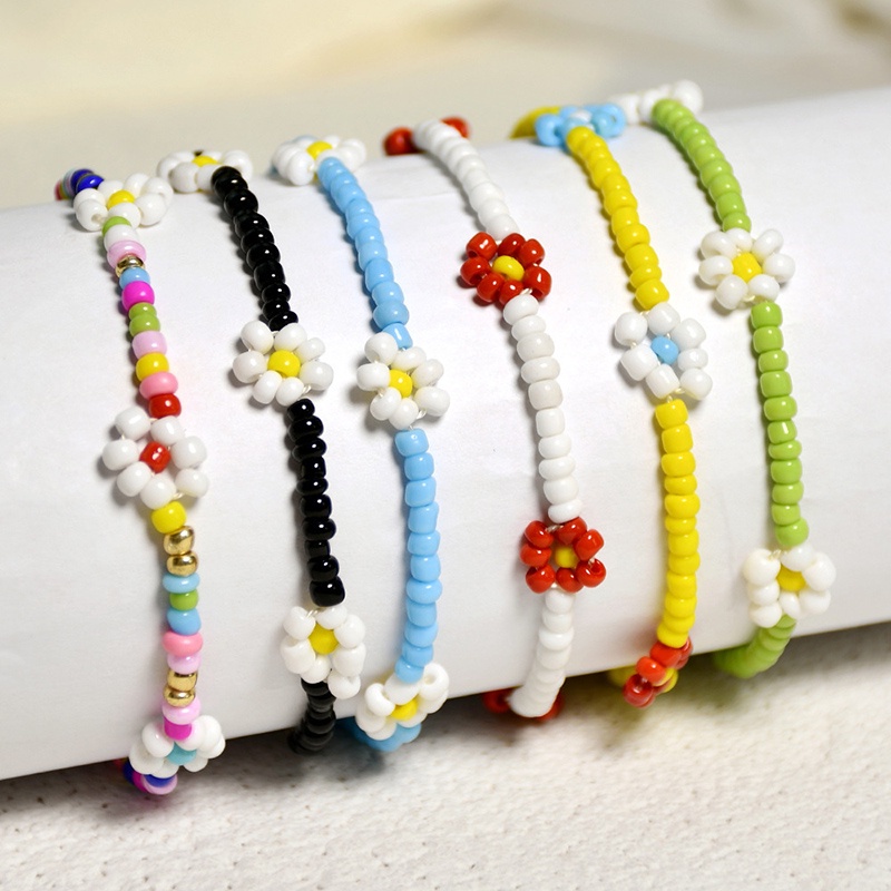 Gelang Manik-Manik Bunga Daisy Gaya Korea