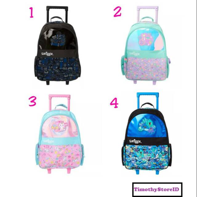 smiggle bag trolley