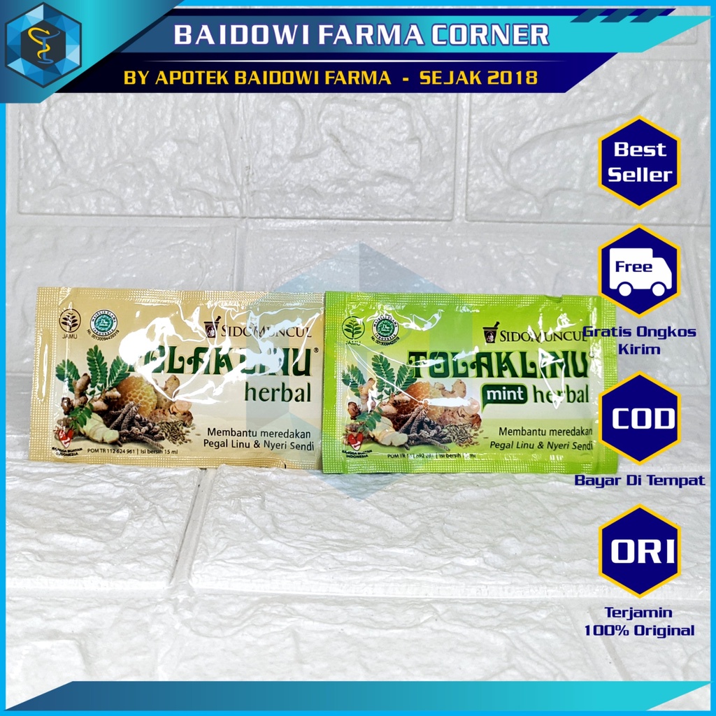 TOLAK LINU SIDOMUNCUL HERBAL JAMU PEGEL LINU BOX ISI 5 SACHET
