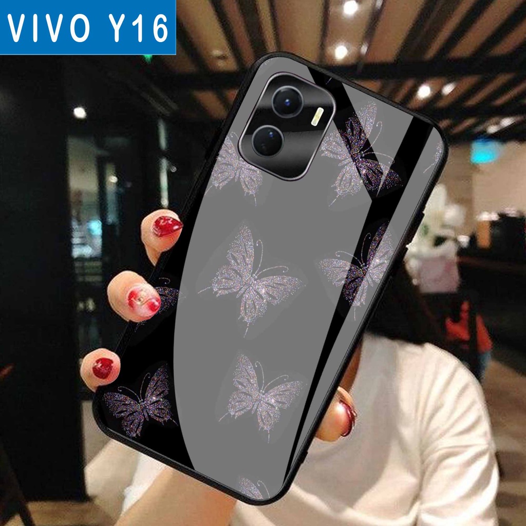 (S50) Case  Glass VIVO Y16 - casing Terbaru handphone - VIVO Y16  - pelindung handphone - VIVO Y16