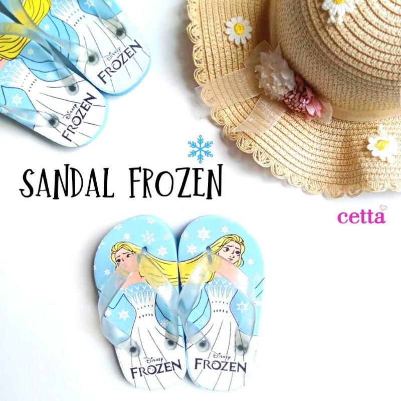 CETTA OFFICIAL (Sendal Elsa Frozen) anak dan bayi sendal jepit disney Elsa Frozen