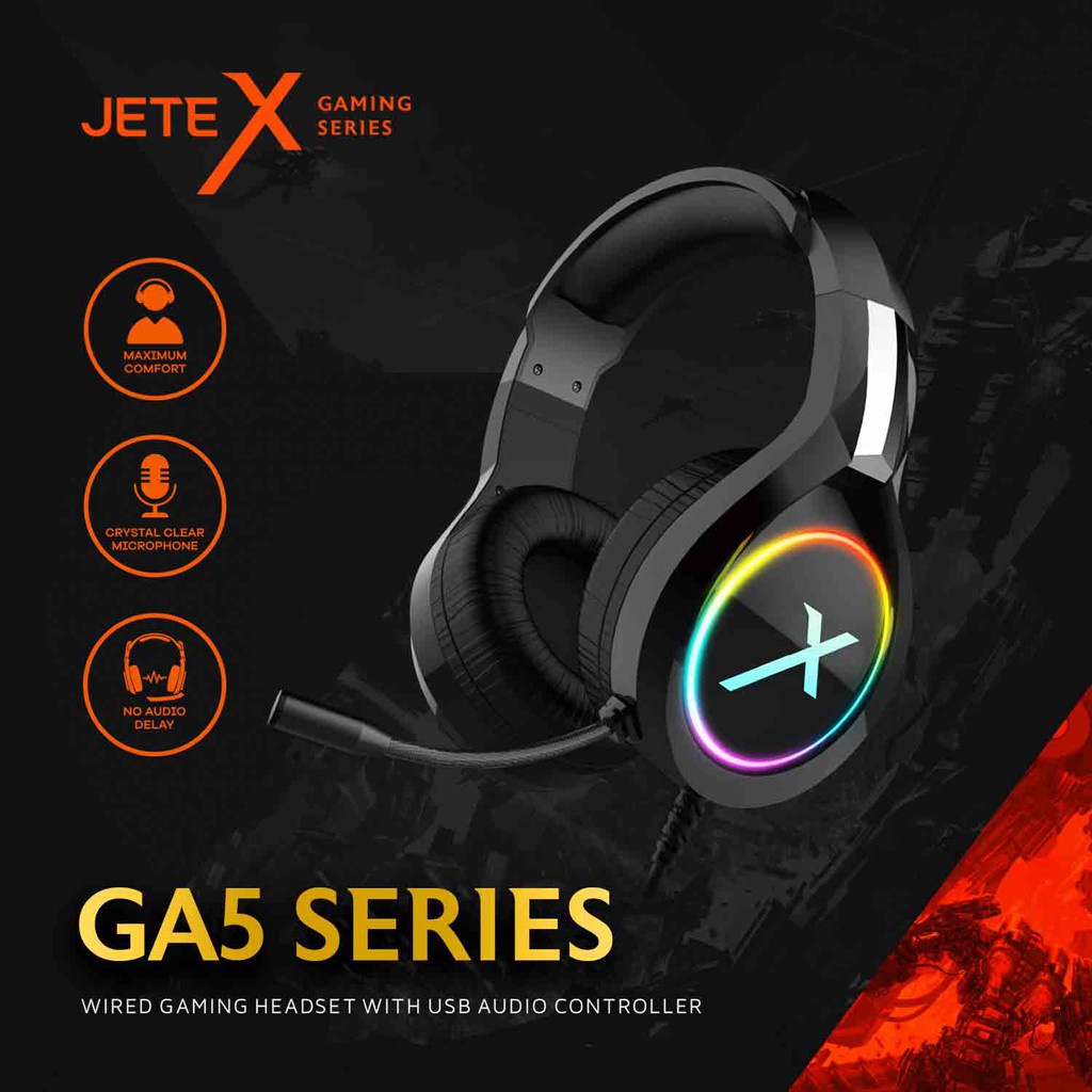 Headset Gaming I Headphone Gaming RGB Noise Cancelling JETEX GA5