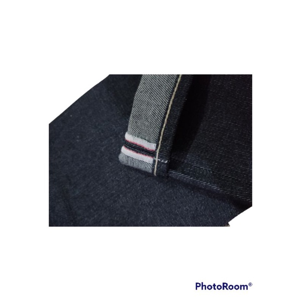 denim selvedge 16oz black indigo
