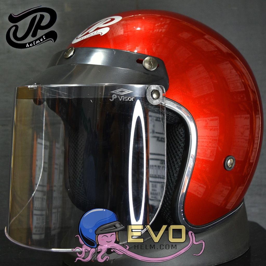 HELM BOGO JPX_JP NEW BIGIE_SOLID - RED SCARLET/SILVER