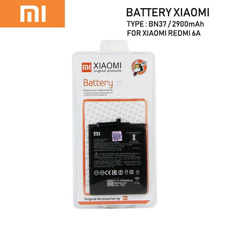 BATERAI BATRE XIAOMI REDMI 6 REDMI 6A BN37 ORIGINAL BN 37 BATTERY