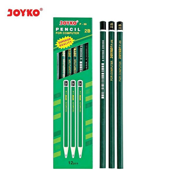 

Ready gan Pensil 2B Joyko P-88 - Hexagonal Pencil Kayu Warna Hijau Spt Faber Castell Alat Tulis