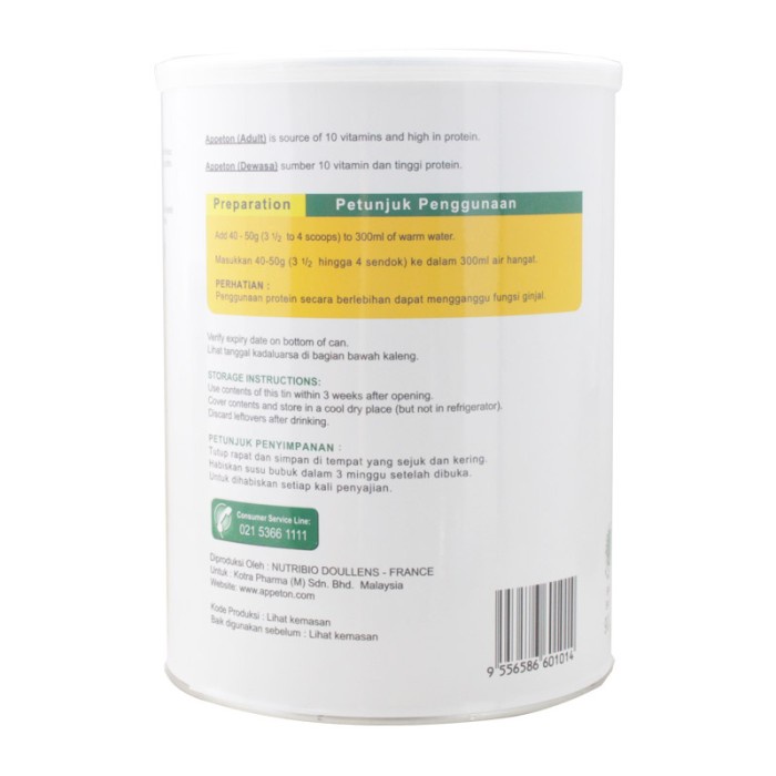 

Badanberat- Appeton Weight Gain Dewasa 900Gr Special Promo -Penambah-Berat-Badan.