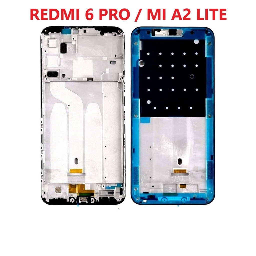FRAME LCD XIAOMI REDMI 6 PRO / MI A2 LITE ORIGINAL ~ TULANG TENGAH ~ TATAKAN LCD ~ BEZZEL ~ MGS INDO