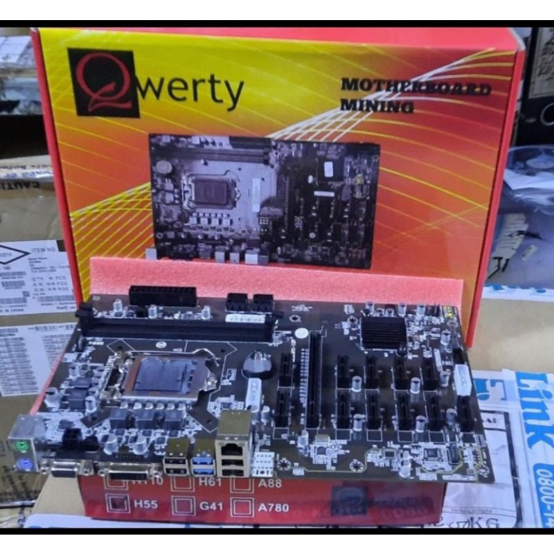 MOTHERBOARD QWERTY B250 MINING 12 LOT