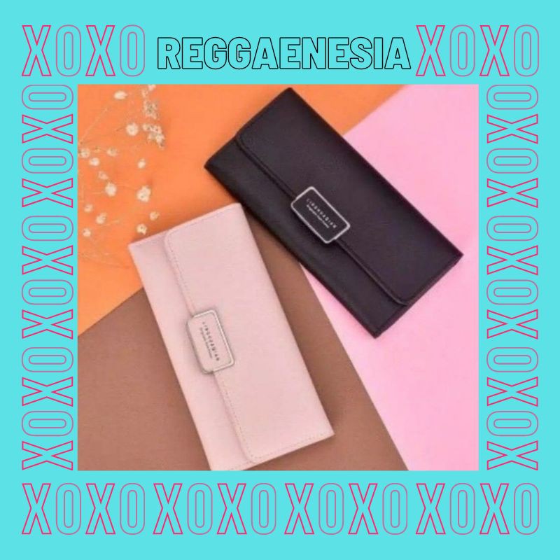 Dompet Wanita Impor Dompet Panjang Tipis Dompet Lipat Panjang Murah Real Pict