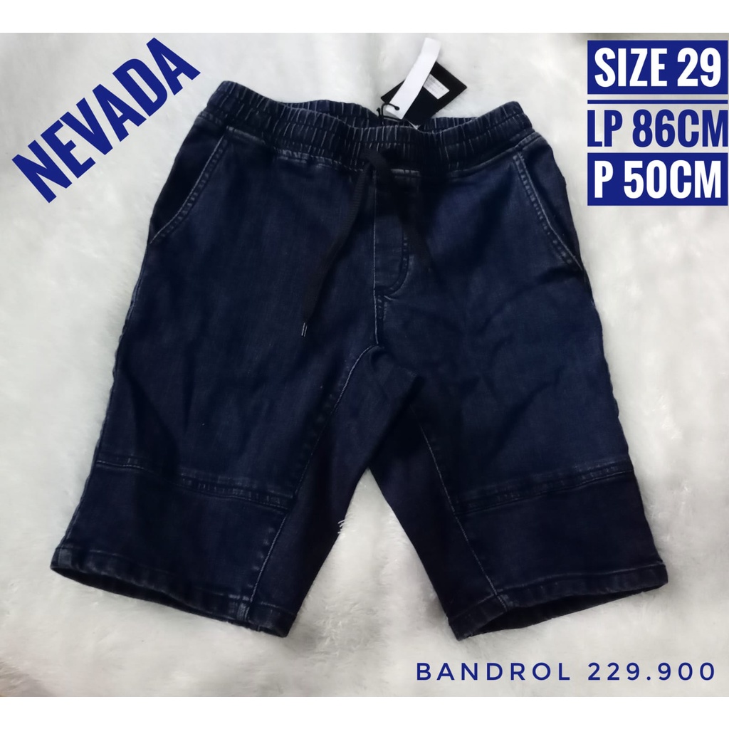 Nevada 29 celana pendek jeans denim anak laki-laki remaja cowok