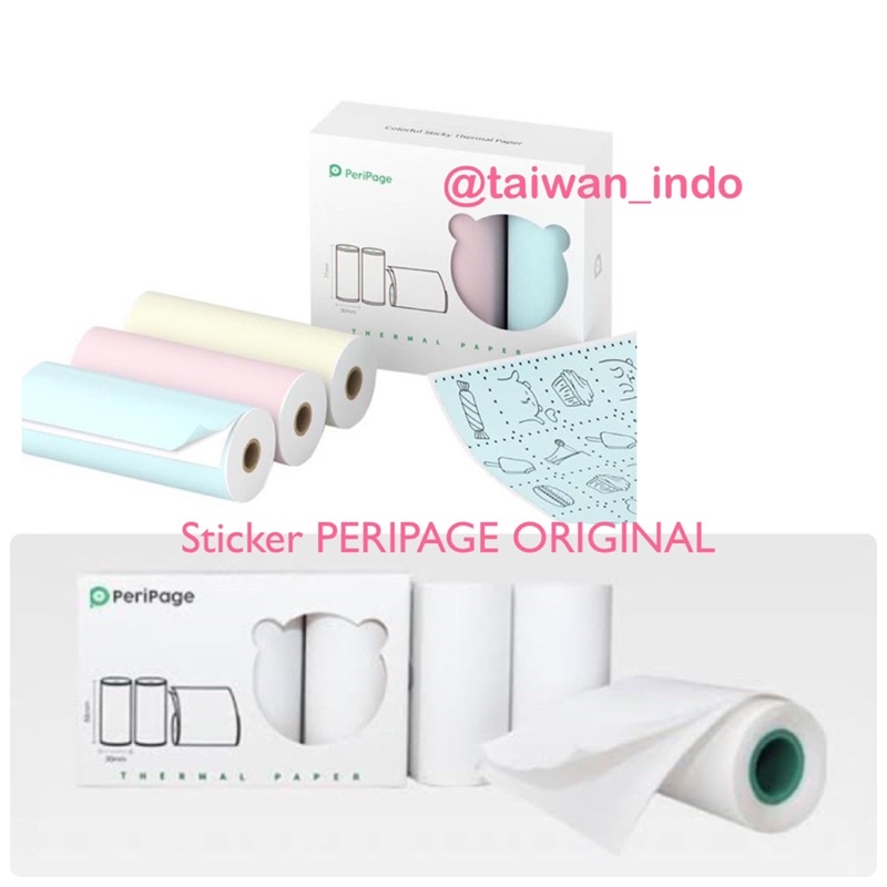 Kertas Paper Sticker Printer Peripage Box A6 Bluetooth 56x30mm FULL STICKER