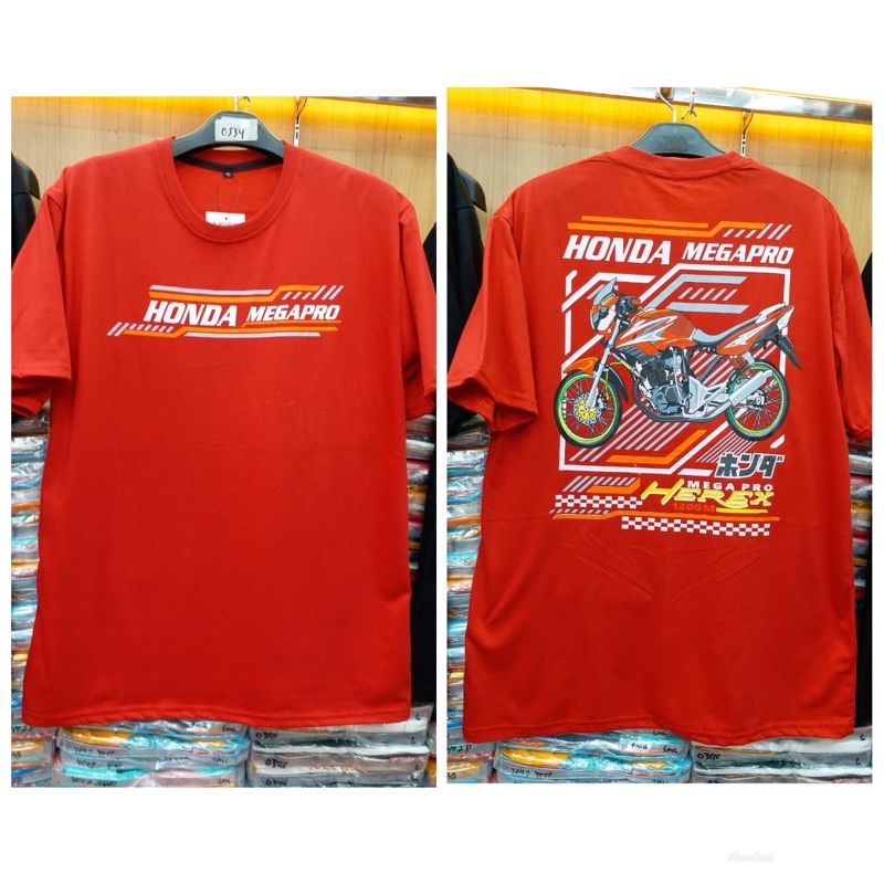 KAOS TSHIRT RACING HONDA MEGA PRO BAJU DISTRO HEREX