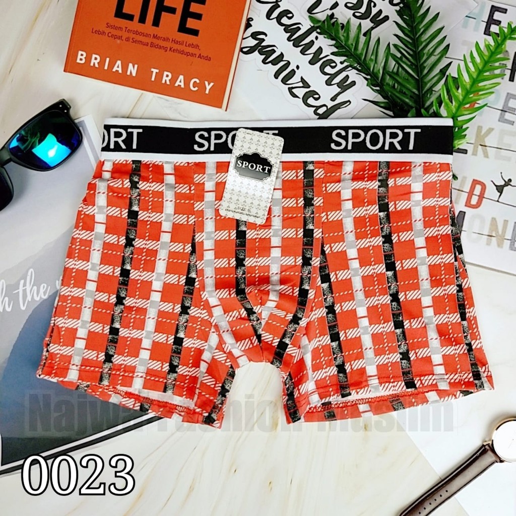 VS - BOXER PRIA POLOS DAN MOTIF BASIC IMPORT HIGH QUALITY TERMURAH DI JAMIN PUAS