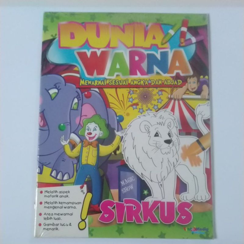 Buku Anak - Dunia Warna Mewarnai Sesuai Angka Dan Abjad