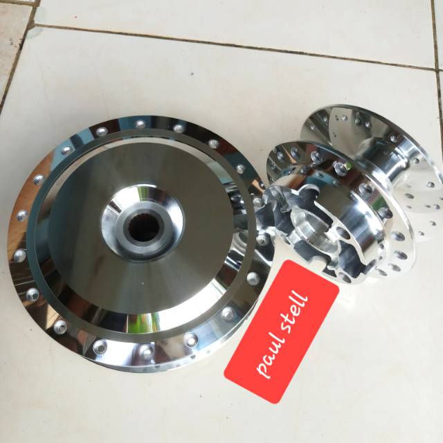 Tromol BEAT crome  depan belakang