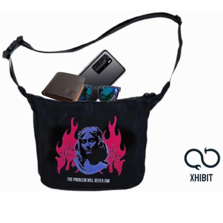 [KODE PRODUK 9909R6643] tas selempang pria distro anti air waterproof keren kekinian kerja simpel or