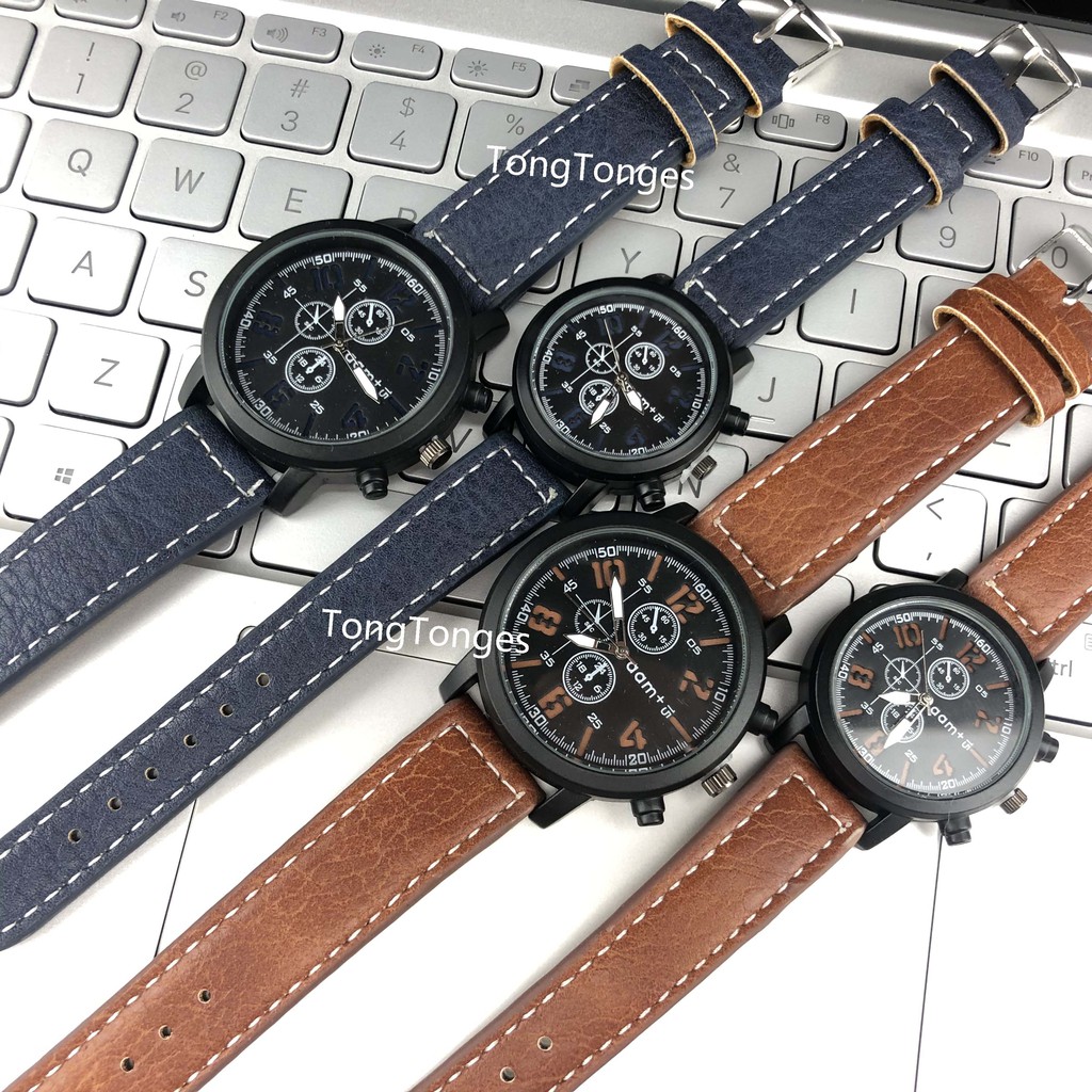 ✅[COD] Jam Tangan Kulit vios murah import grosir premium arloji pria  tanggal men watch C26