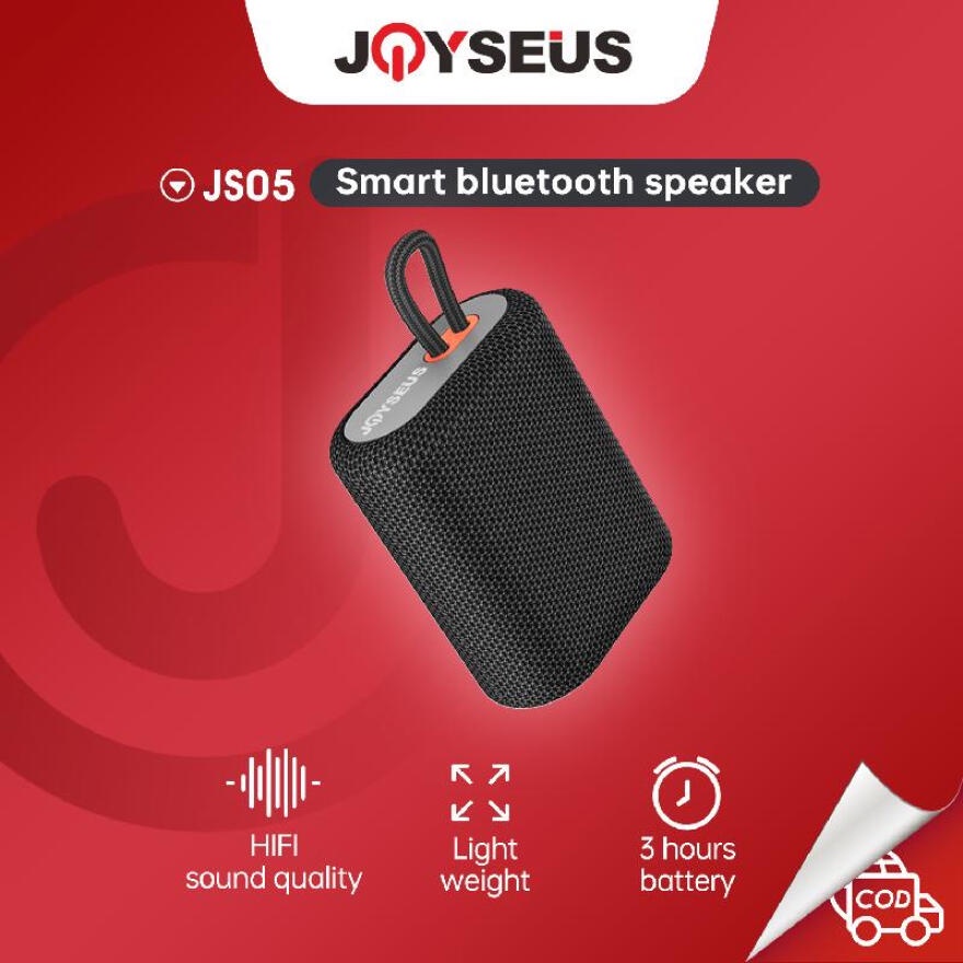 JOYSEUS JS05 Bluetooth Speaker TWS Hi-Fi Sound Portable Audio Wireless Super Bass Mini Stereo - BLAC