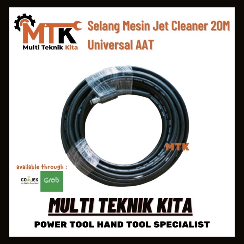 Selang Jet Cleaner 20M Universal AAT High Pressure Hose 20 M bukan mollar selang cuci mobil motor ba