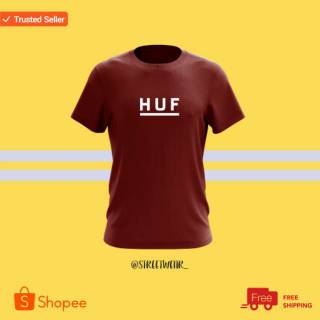  KAOS  BAJU  HUF DISTRO SIMPLE TSHIRT PRIA  DAN  WANITA  100 