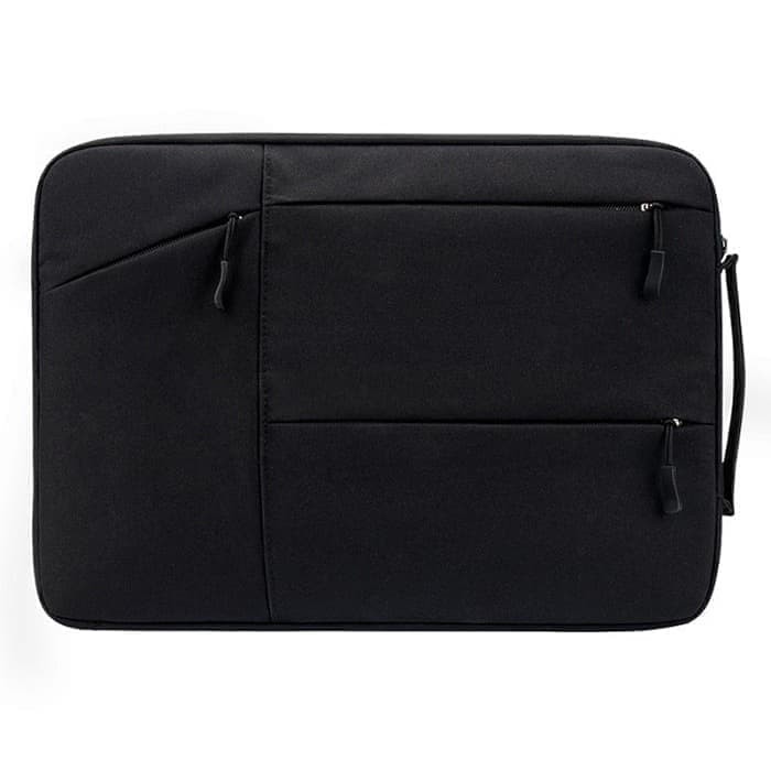 Tas macbook Jinjing Pocket Black Nylon Waterproof 15 16 inch