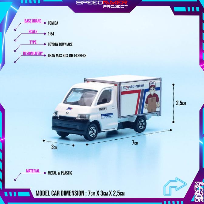 %$%$%$%$] Tomica Toyota Town Ace Custom JNE Express Diecast Miniatur Mobil Box