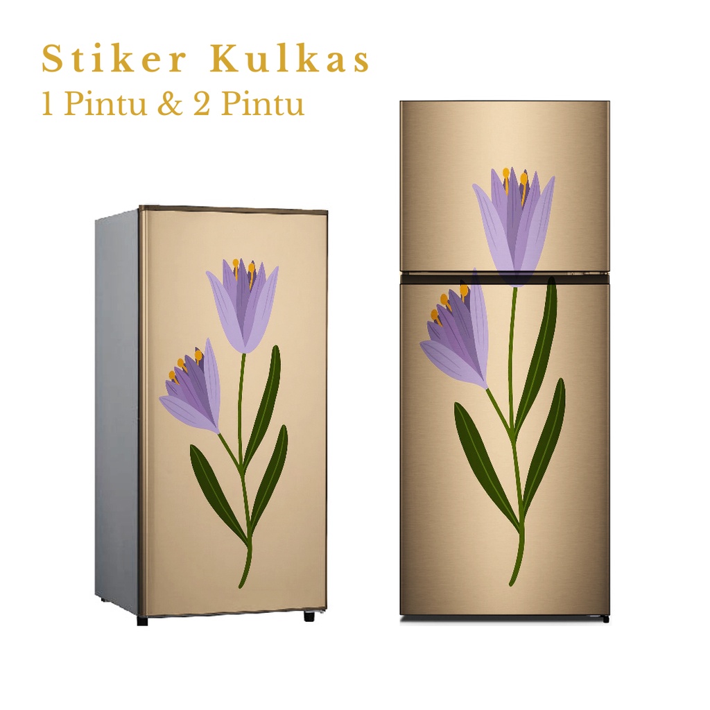Stiker Kulkas 1 Pintu dan 2 Pintu motif Minimalist kode MT-51 - FX