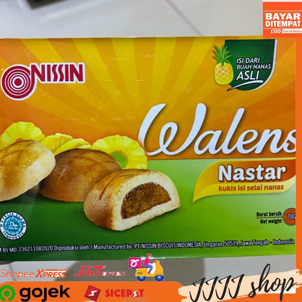 

Nissin Walens Nastar Biskuit Cemilan Snack 70 gt