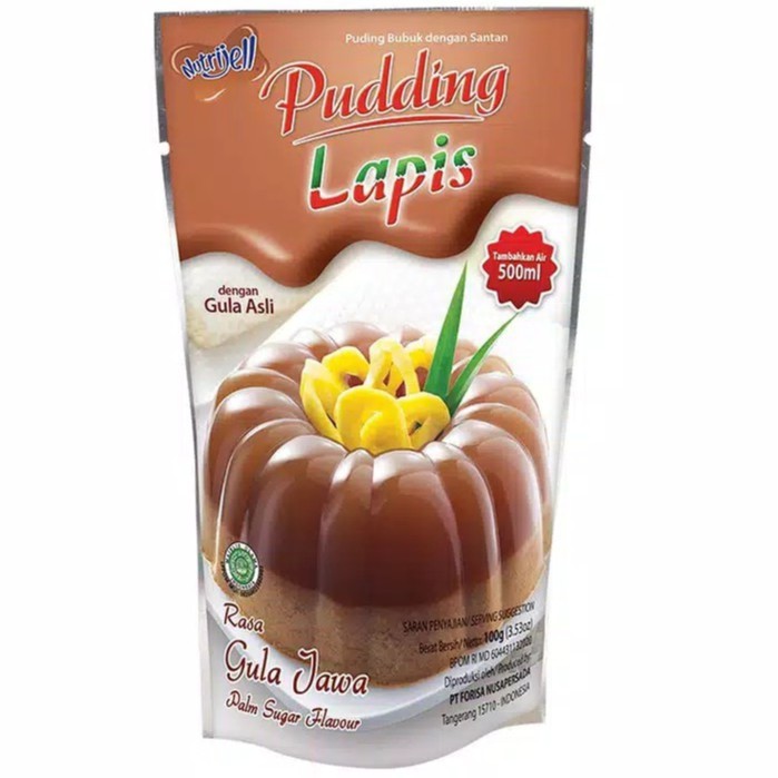 

Nutrijell Pudding Lapis Gula Jawa 100 gr