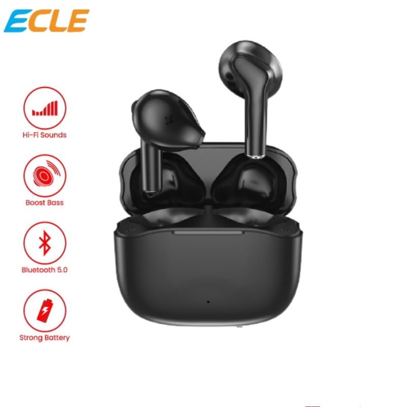 Ecle TWS earphone true wireless bluetooth 5.0 HiFi Original
