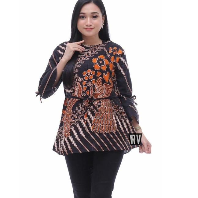 (TERBAIK) atasan batik wanita big size jumbo murah / blouse / blouse korean style / blouse sabian / 