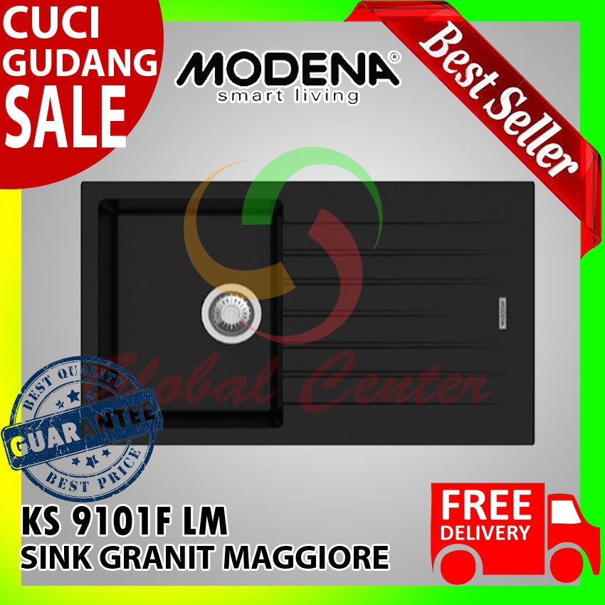 KITCHEN SINK GRANIT MODENA MAGGIORE - KS 9101F LM Sink Tempat Cuci Piring