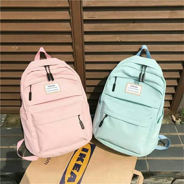 Rya.id - Tas Ransel Sekolah Anak Laki-Laki Perempuan Simple Populer Kekinian Simple Tas Ransel Fashion Stylish Korea Style