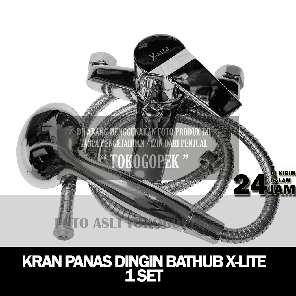 X-LITE KRAN PANAS DINGIN BATCH TUB - KERAN SHOWER 1 SET