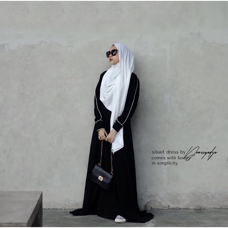 Baju Muslim Abaya Bordir Gamis Maxi Dress Arab Saudi Zephy Turki Umroh Dubai  LIST BUSUI KLOK