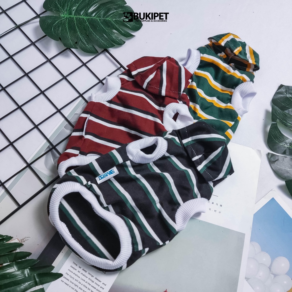 baju kucing anjing kelinci monyet lucu cowok cewek aksesoris hewan kecil - TANK HOODIE TRICO SERIES