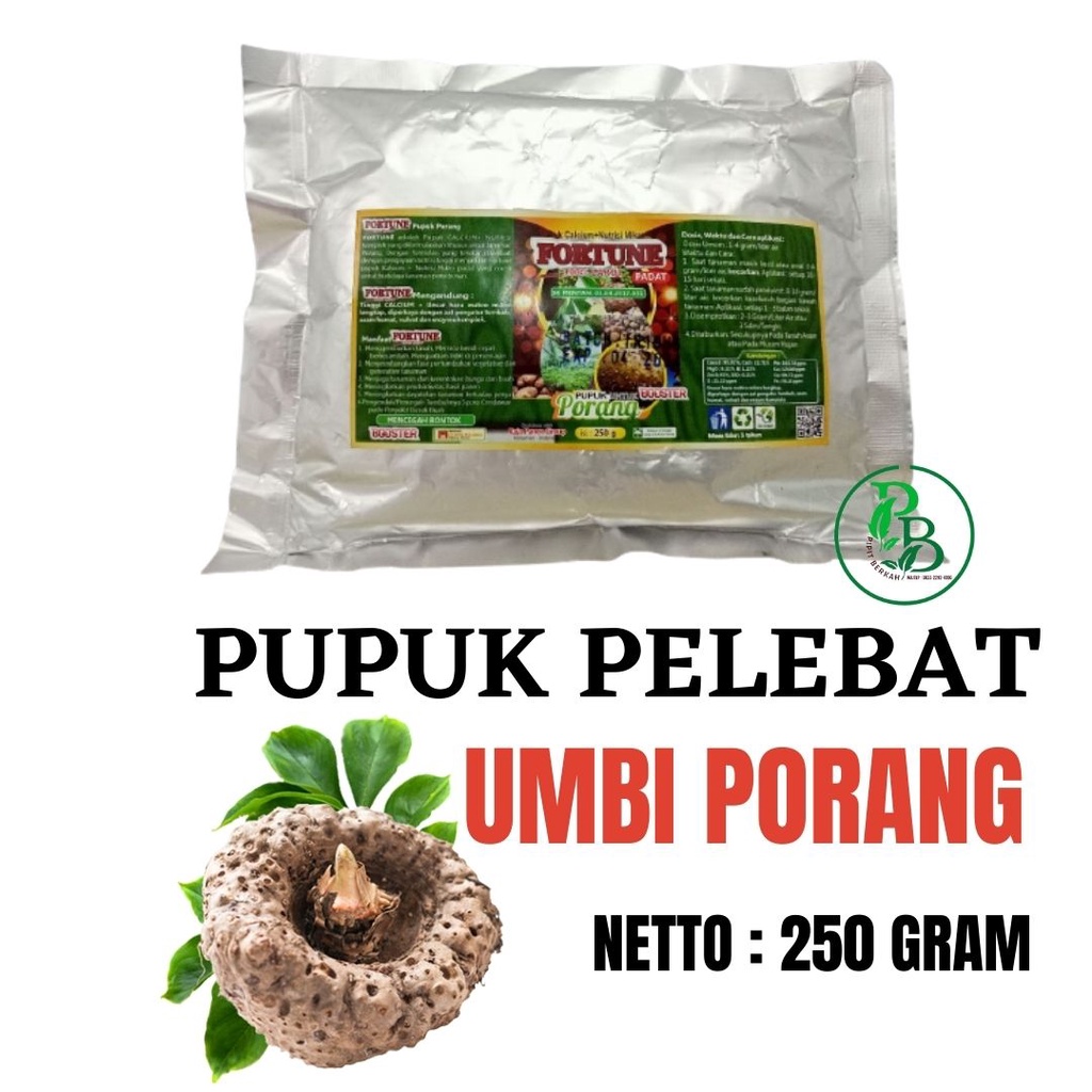 Pupuk untuk umbi porang, vitamin pembesar tanaman porang