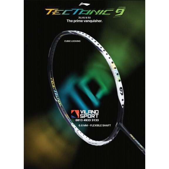 RAKET BADMINTON LINING TECTONIC 9