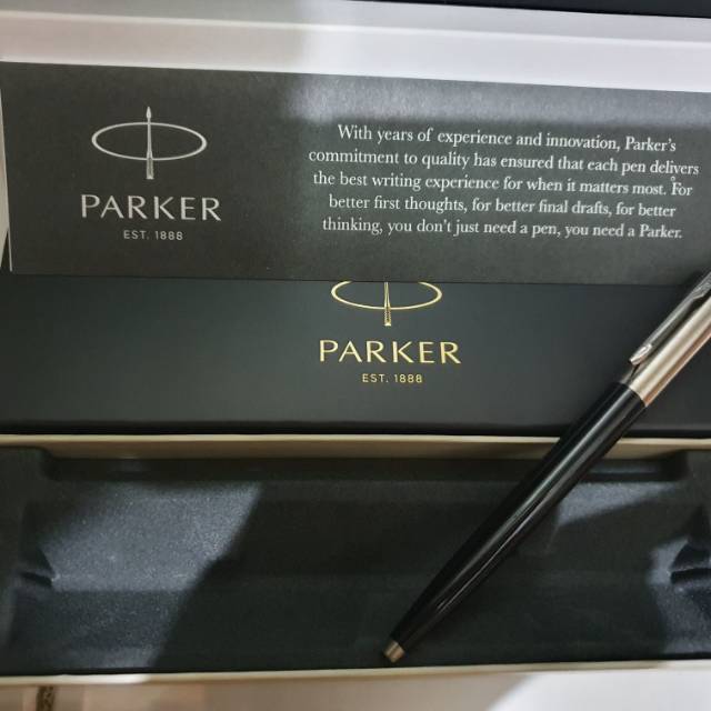 

Pulpen Parker Jotter Spc Black CT Klip Silver