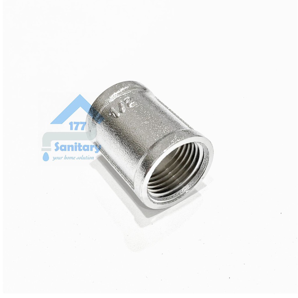Sok kran Stainless 1/2 in Drat DALAM SD12-fitting pipa sambungan sock pipe spare part sokran spare part kran /K13