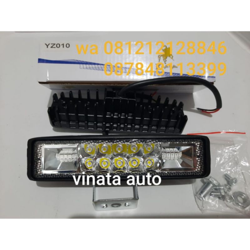 Lampu Tembak/Sorot Led 10mata +Strobo Biru