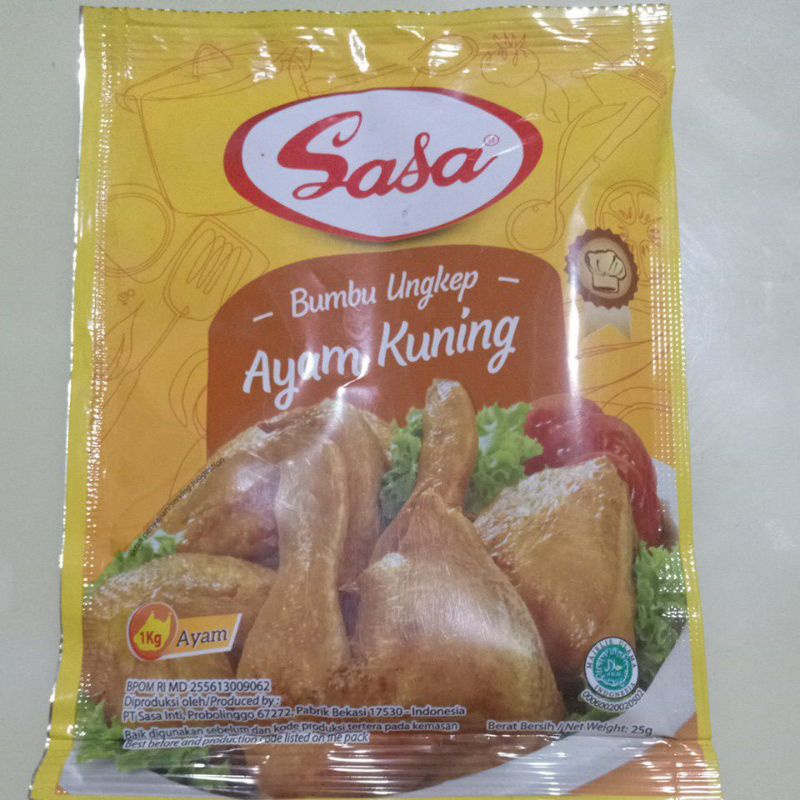 

Sasa Bumbu Ungkep Ayam Kuning 25gr