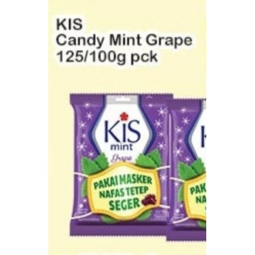 

kiS candy mint grape 125gr pck