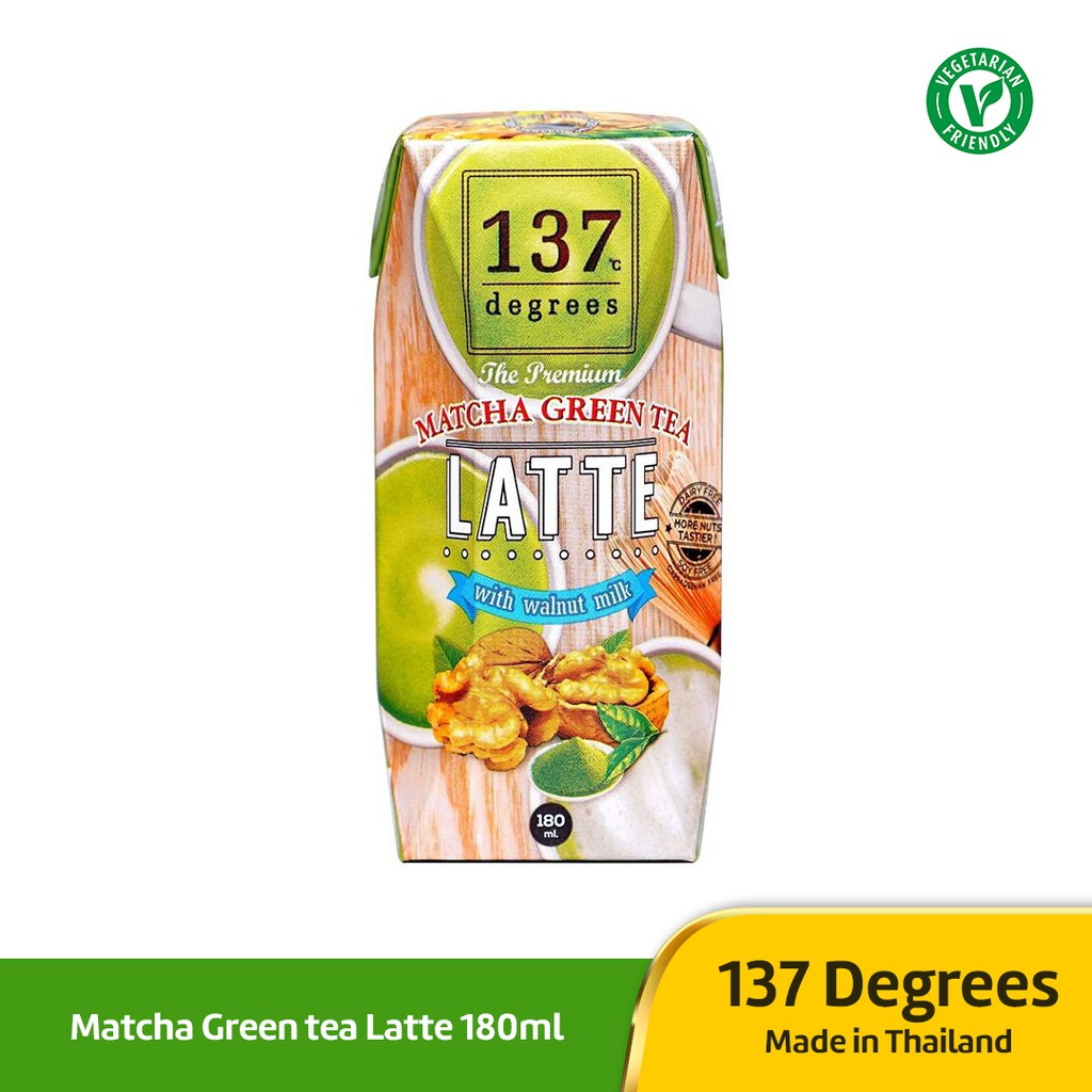 

137 Degrees - Matcha Greentea Latte 180ml - Susu Walnut / Kenari